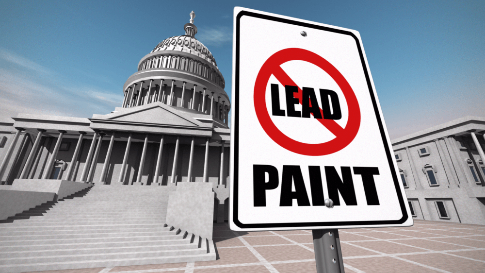 No lead paint capitol sign custom 19679